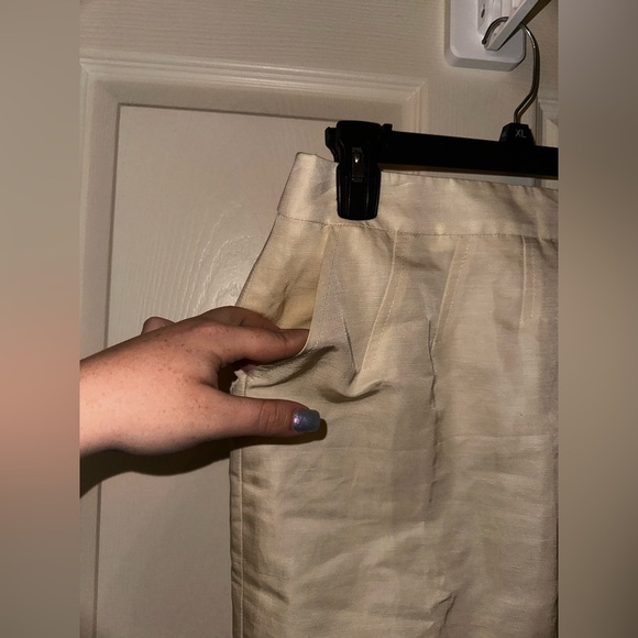 Escada Cream Pencil Skirt Knee-Length Workwear office 40 - Picture 3 of 8